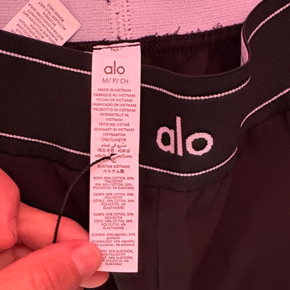 ALO Yoga Black High-Waist Pants - Picture 4 of 10